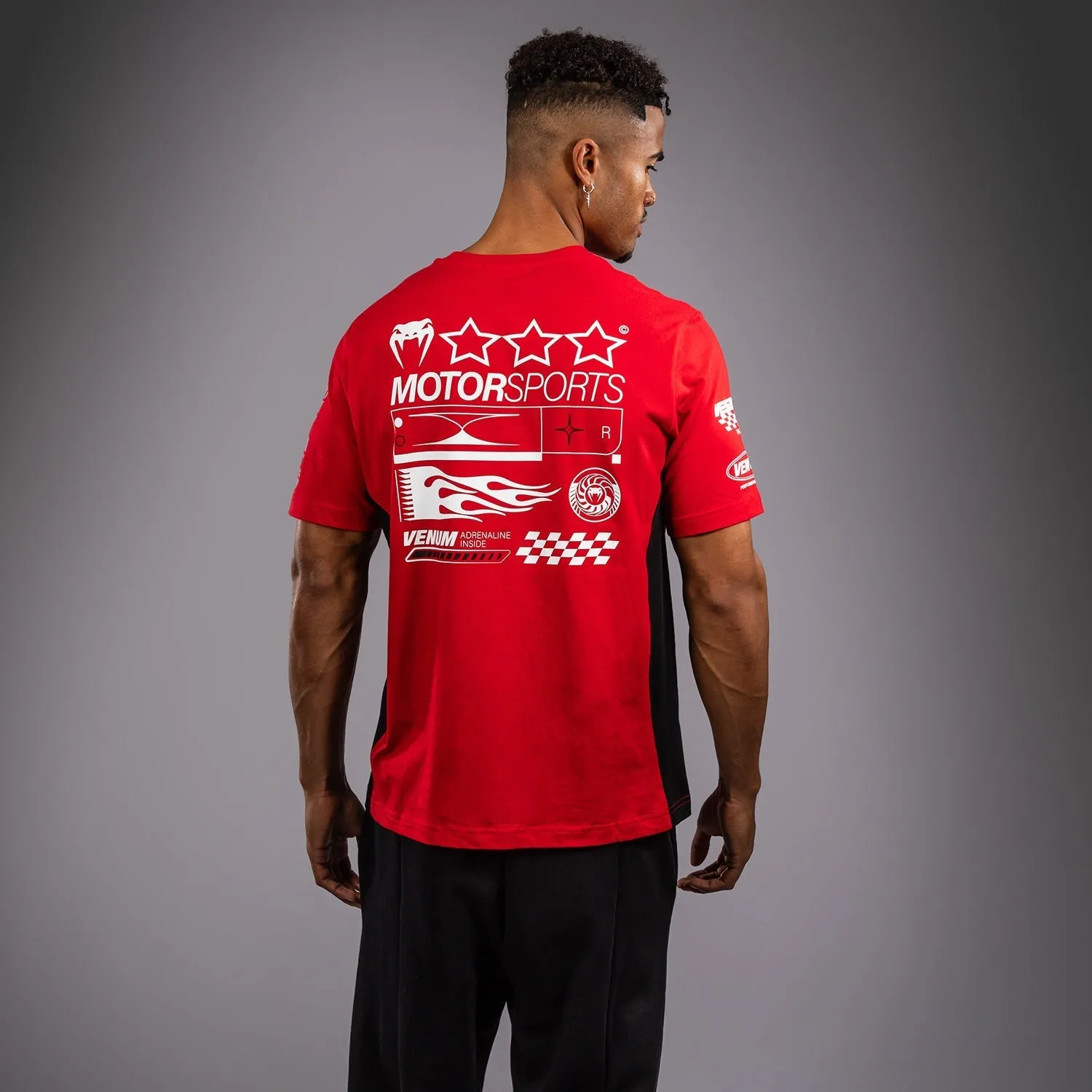 Breathable Wearable Fade Resistant Coating Venum Motorsport T-Shirt - Racer Red