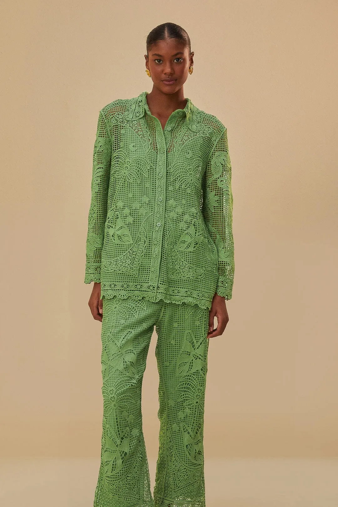 Green Guipire Pants All Purpose Wear