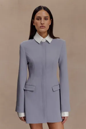 Eco-friendly Stylish Wear Gretchen Suiting Mini Dress - Grey