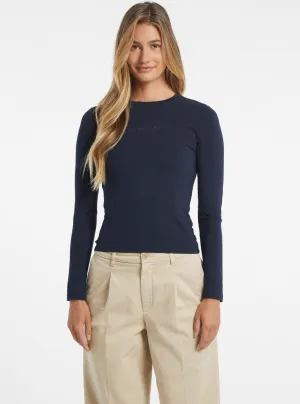 Guess Jeans Blue Slim Long Sleeve T-Shirt Unique Design