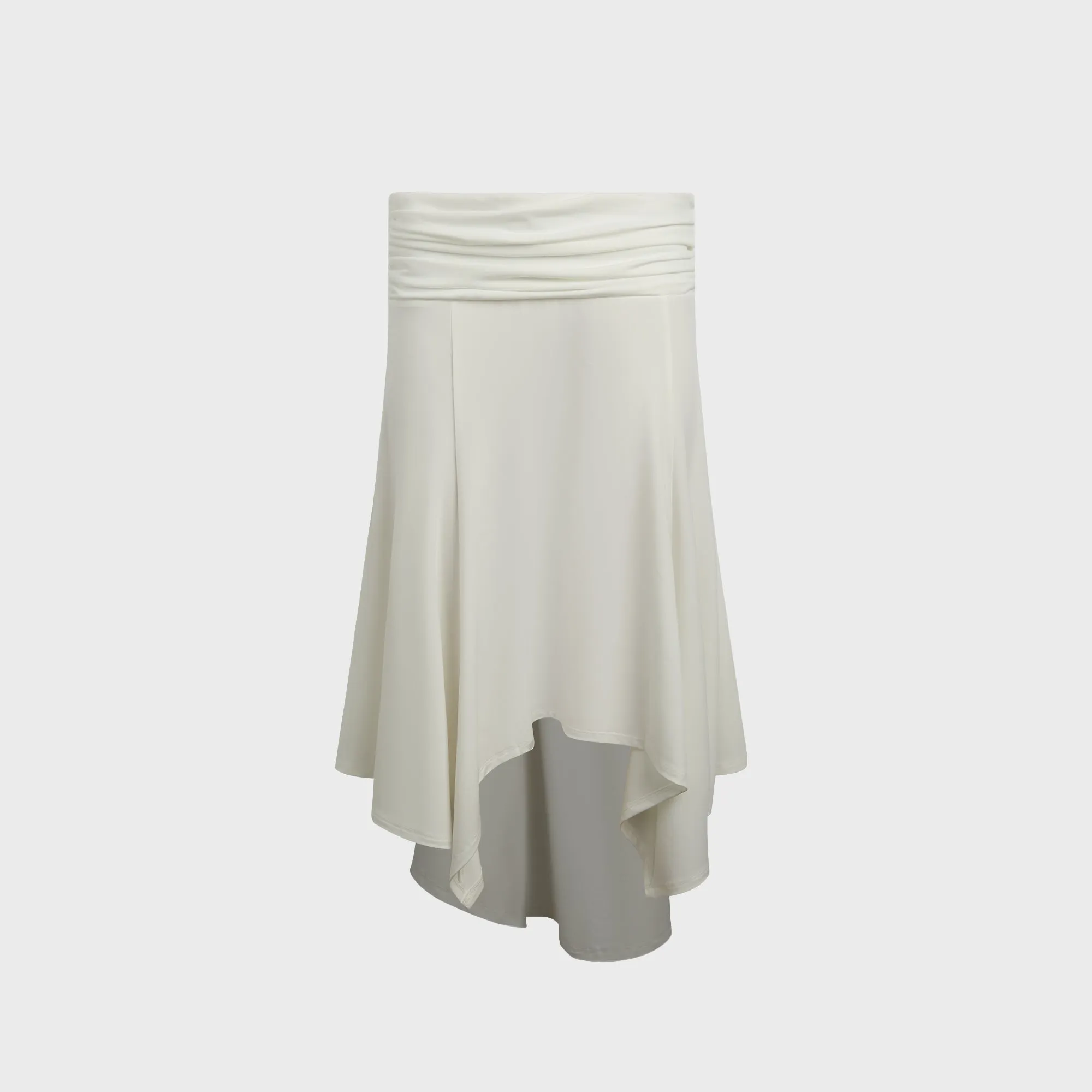GUIZIO Soffiano Skirt - Ivory Odor Resistant Treatment Smart Fit