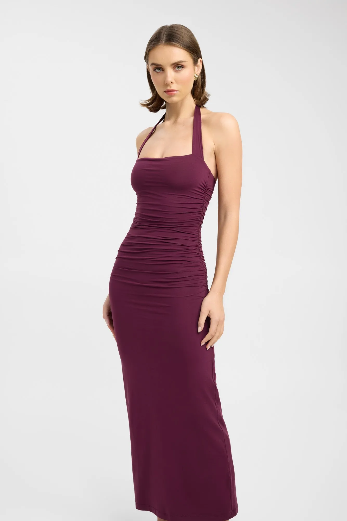 Hailey Halter Dress Smart Silhouette Balanced Lines