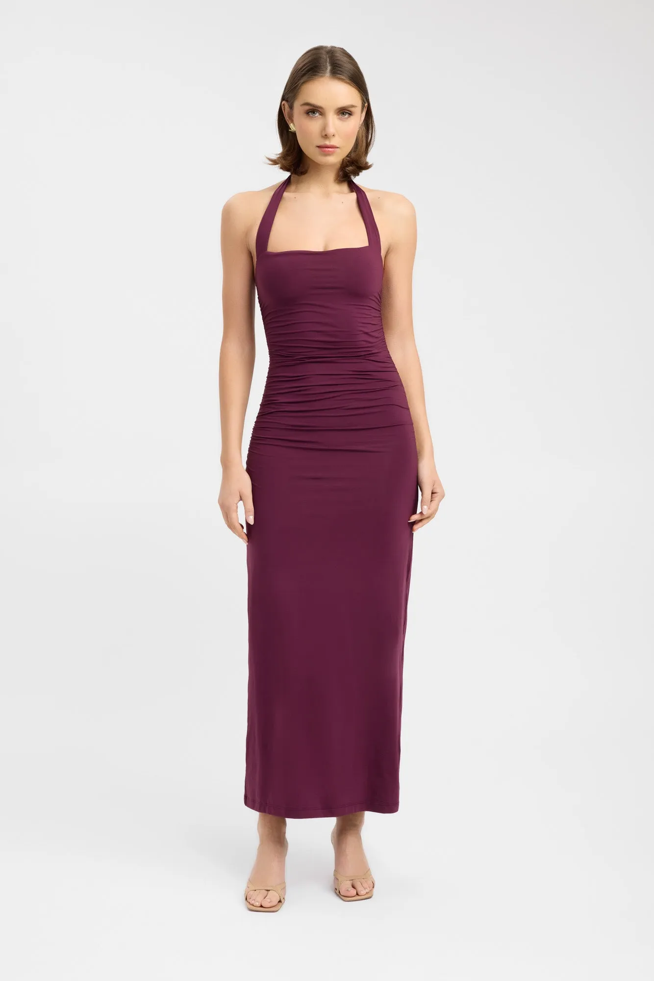 Hailey Halter Dress Simple formal dress