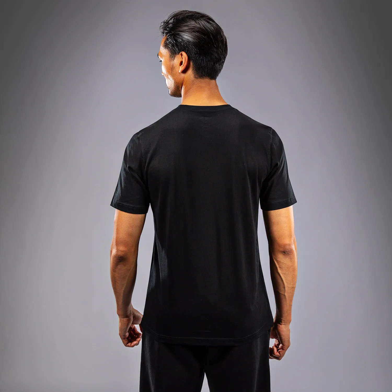 UFC Fusion by Venum Men??s Replica Short Sleeve T-Shirt - Black Multi Directional Stretch High-Quality Fabric