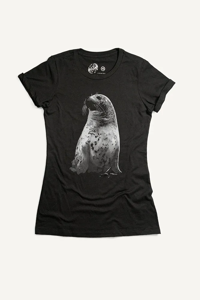 Harbour Seal T-Shirt (Womens) Anti Pill Surface