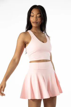Casual Moments Head Start Light Pink Pleated Active Skort SALE