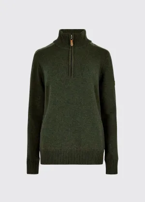 Hession Women's zip neck sweater - Olive Street Style