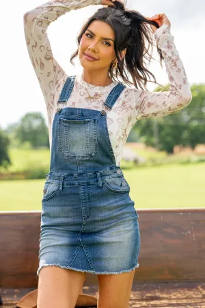 Kalani Denim Overall Dress SALE Innovative Fabric Exclusive Drop
