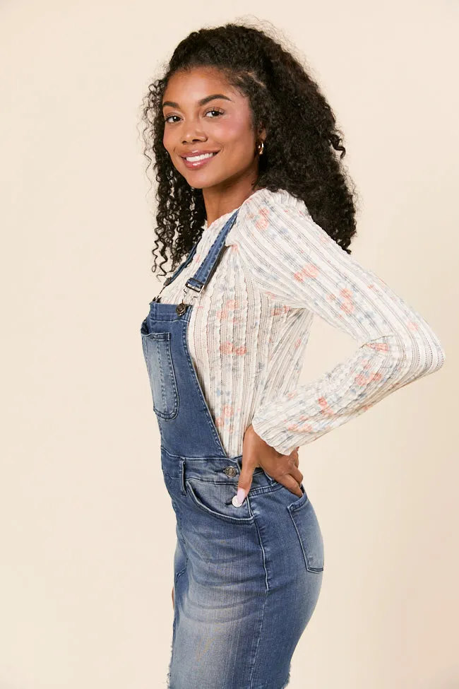 Kalani Denim Overall Dress SALE Reinforced Seams Relaxed Look