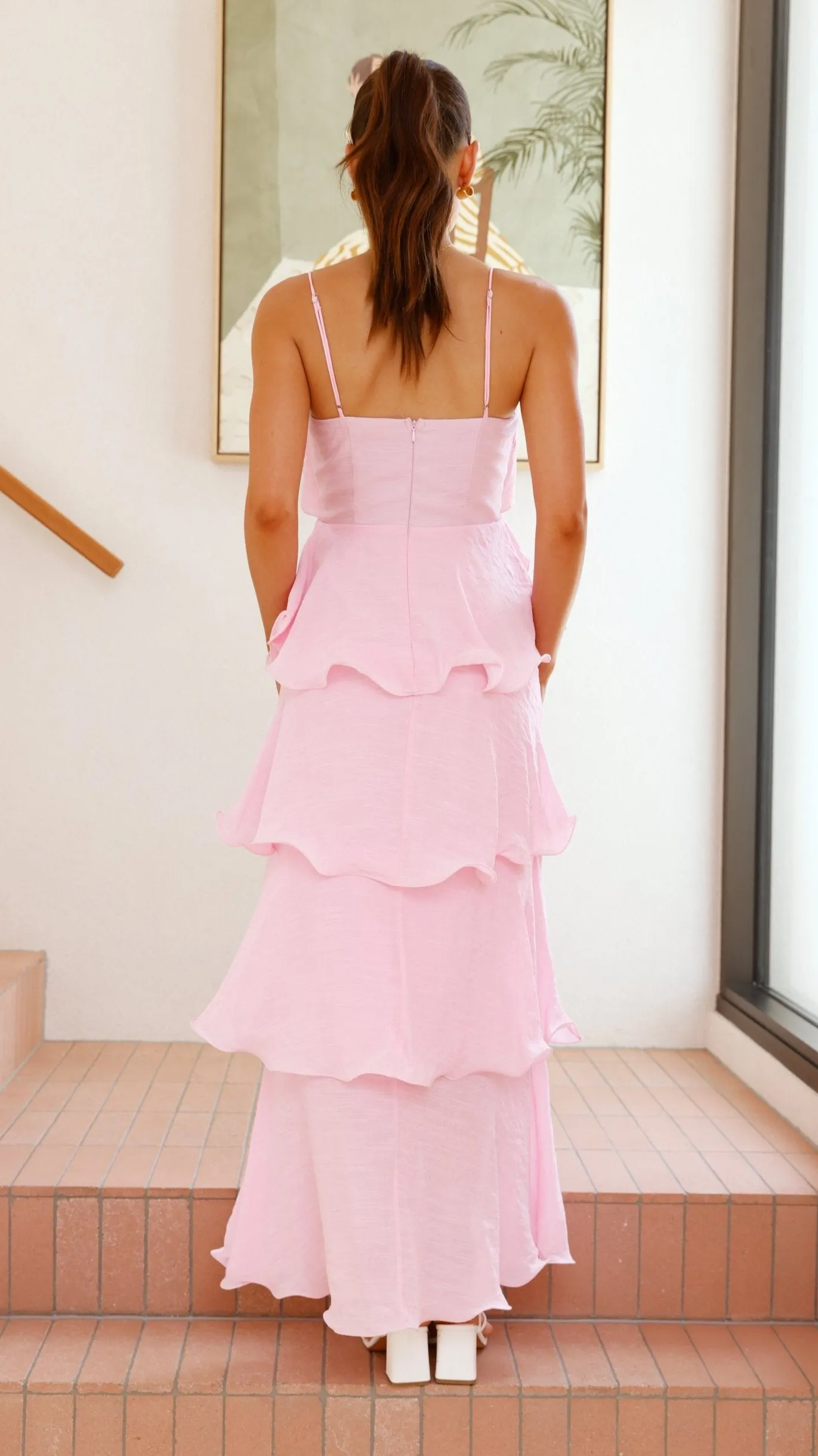 Brookie Maxi Dress - Pink Smooth-Finish