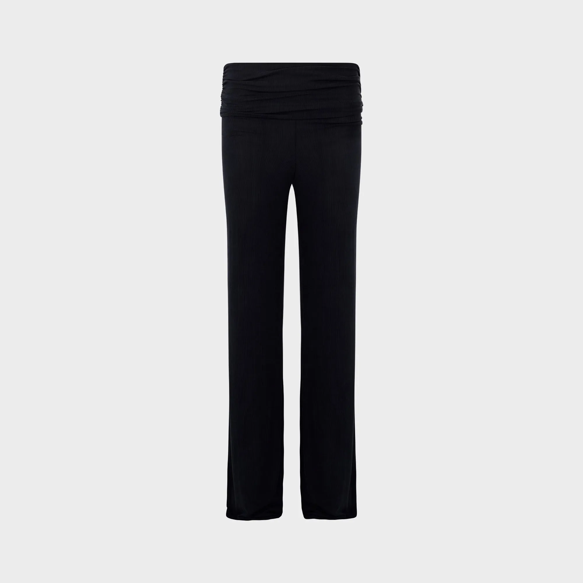 Adaptable Design Everyday Comfort Fit Aya Muse Ruched Fold Over Pants - Midnight