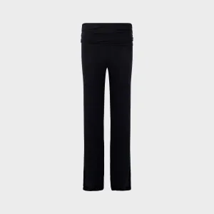 Relaxed Comfort Look Aya Muse Ruched Fold Over Pants - Midnight
