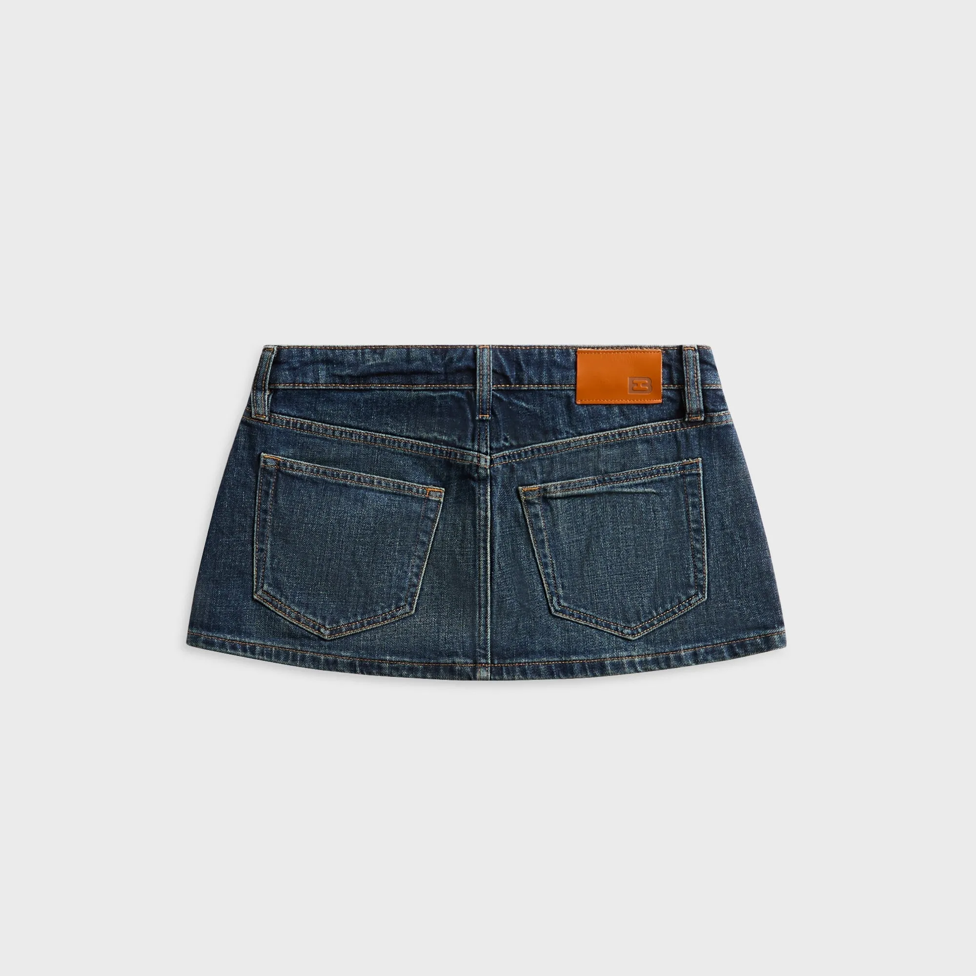 Bold Statement Foldable Design EB Denim Cherry Mini Skirt - Suntory