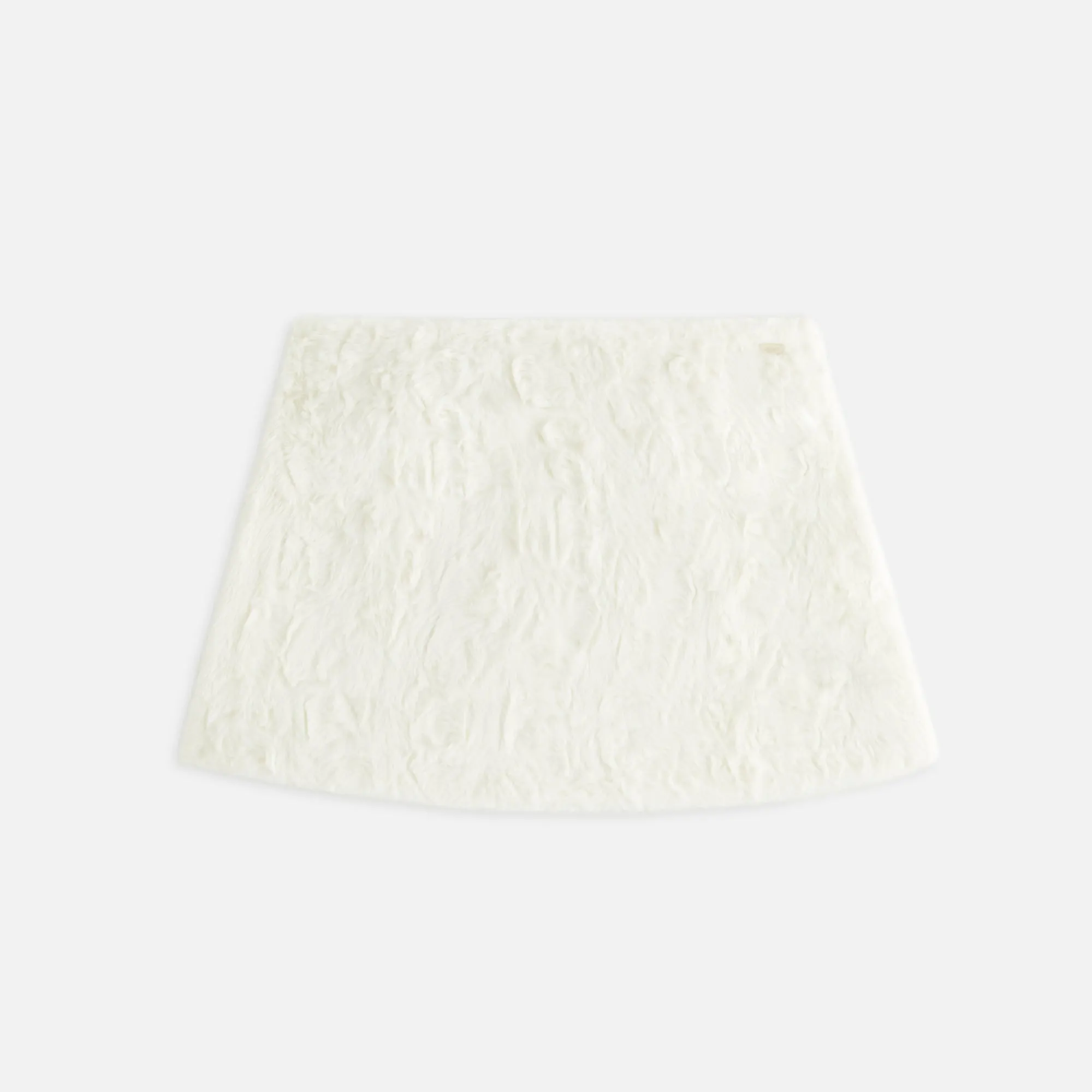 Texture Focus Kith Women Ashtyn Cowlick Fur Mini Skirt - Sandrift