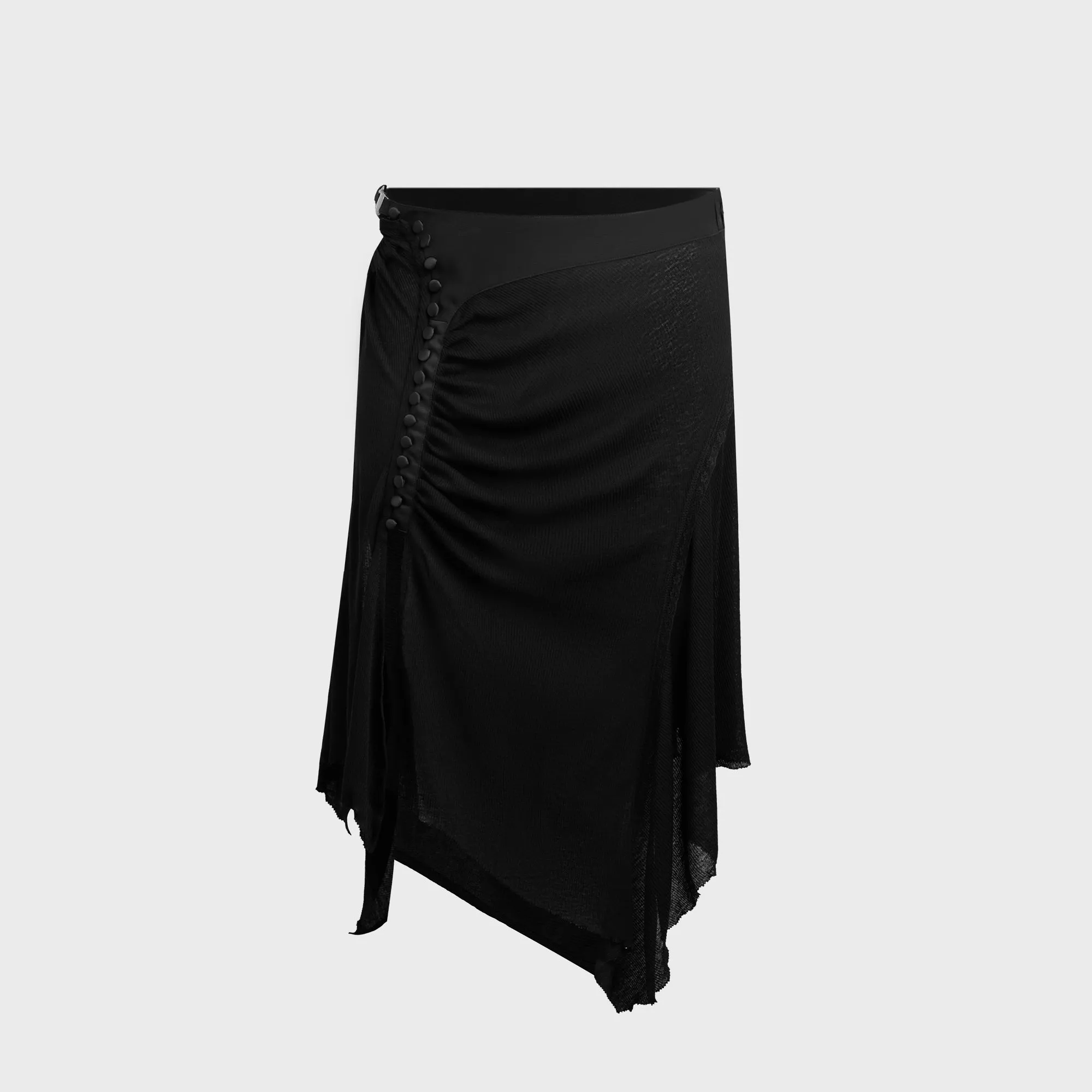 Low Maintenance Fabric Hyein Seo Shirring Skirt - Black