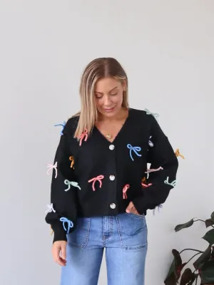 Ida Cardigan - Black Gentle Tone