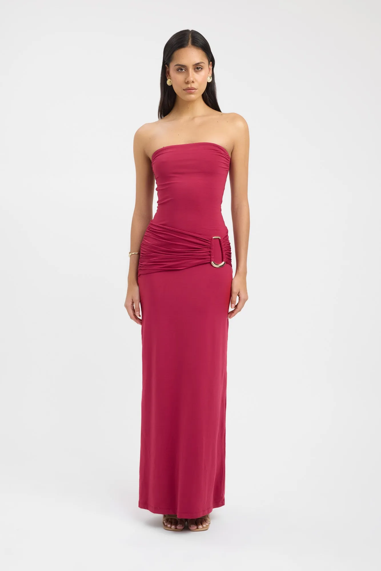Simple Elegance Torin Trim Maxi Dress