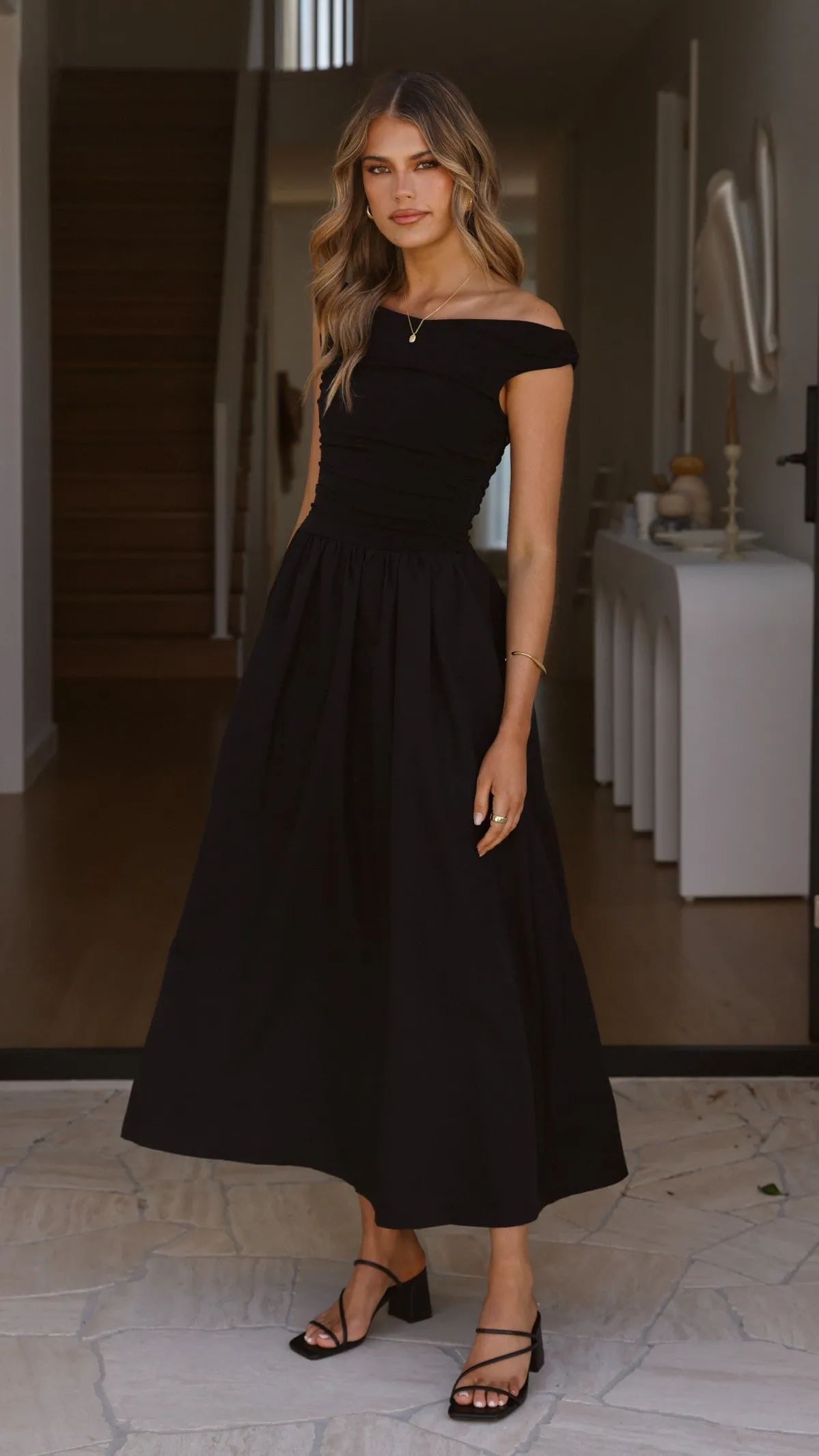 Power Soft Immy Midi Dress - Black