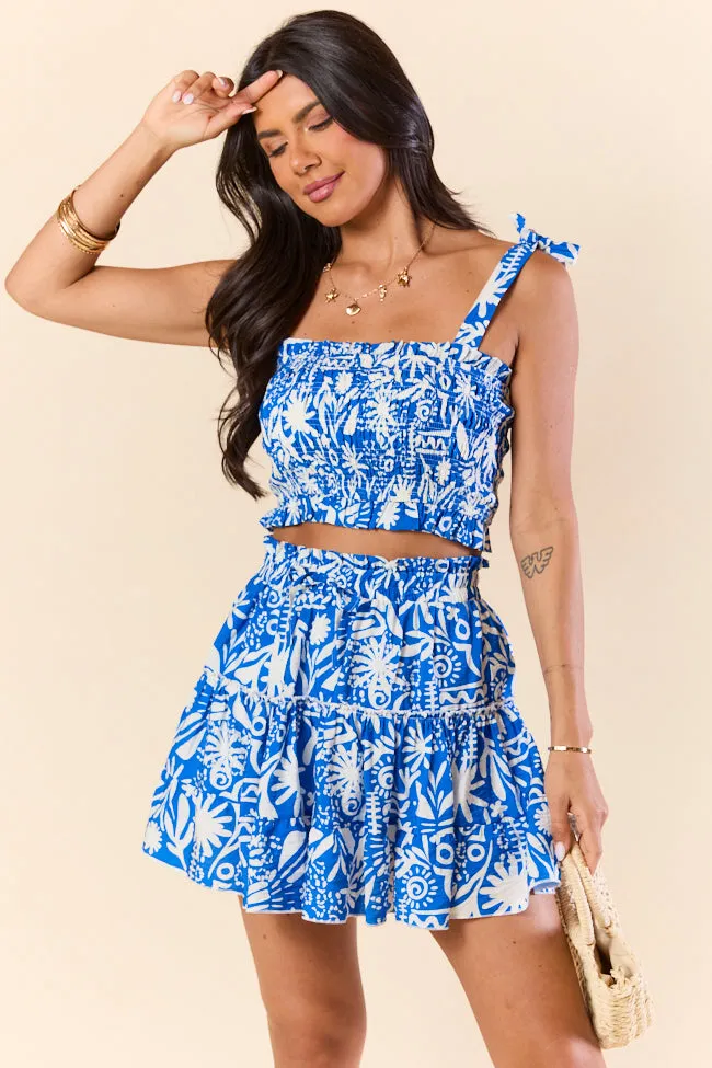 Island Inspiration Blue Tropical Tank and Skort Set SALE Fresh Look