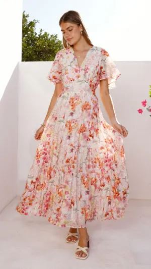 Dew Tone Fashion Daily Jana Maxi Dress - Spring Floral