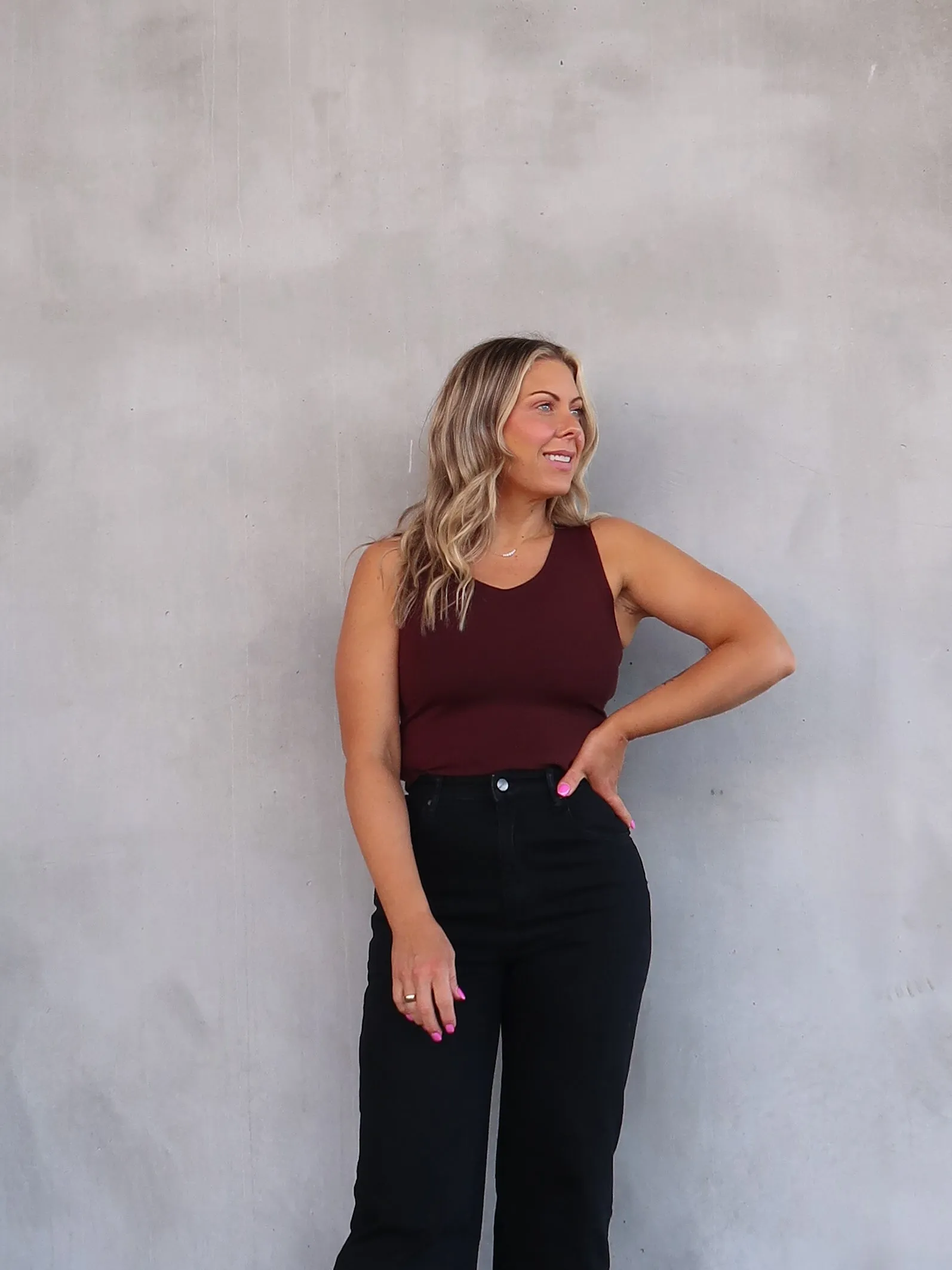 single - function Janice Knit Tank - Brown