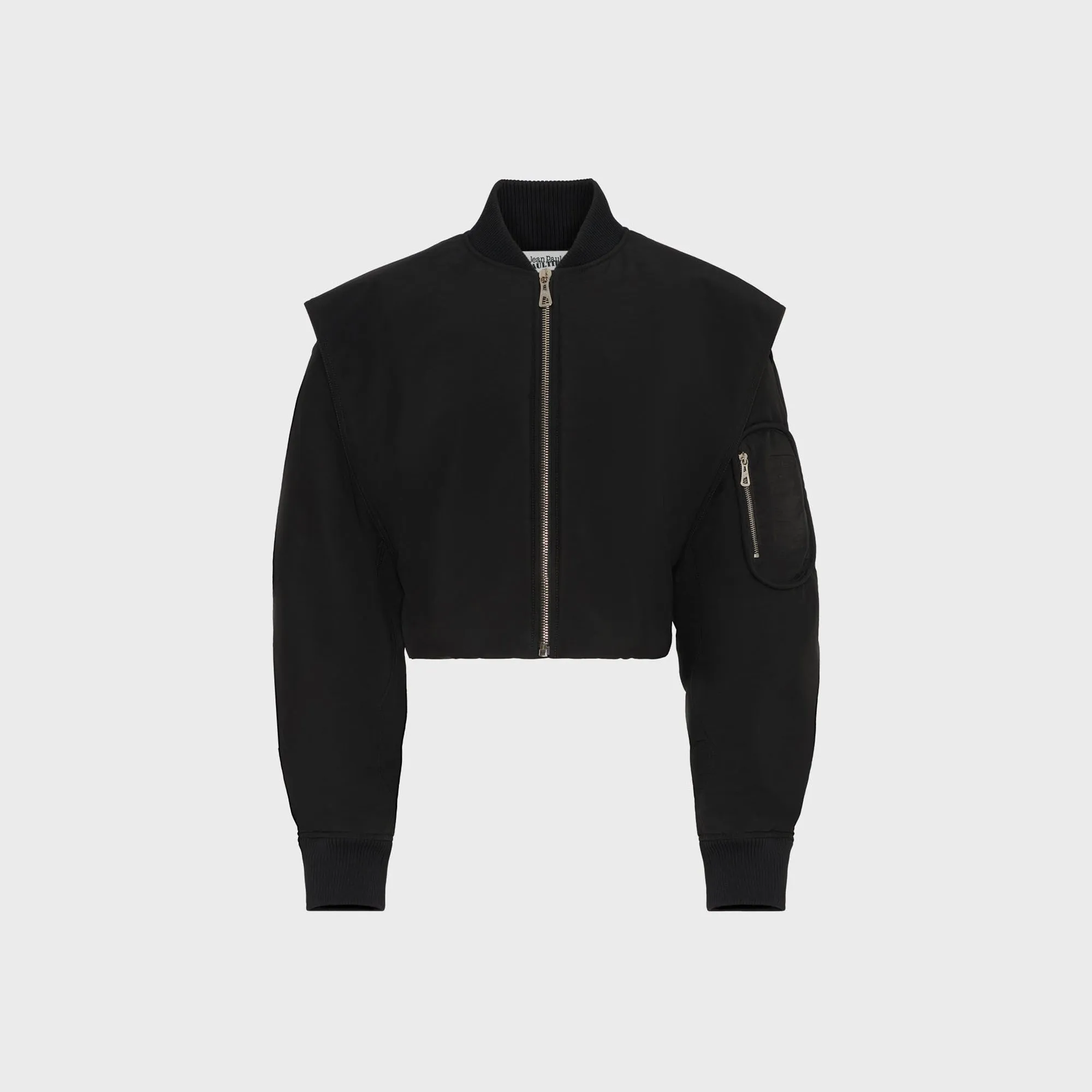 Jean Paul Gaultier Bomber With Hidden Hood Detail - Black Hooded Attachment Seamless Street Fit
