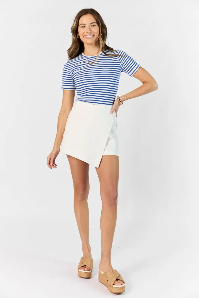 Contemporary Design Jessica Ivory Denim Skort