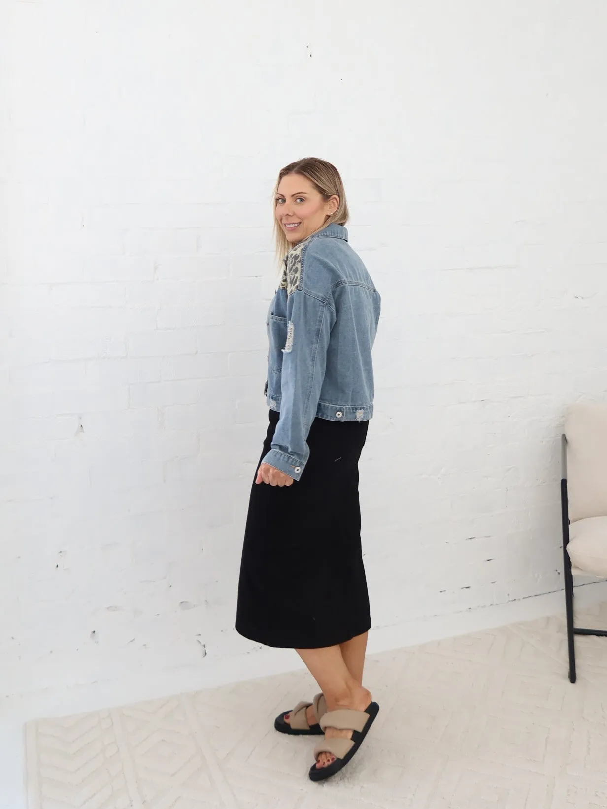 Joey Skirt-Black Ventilated Panels