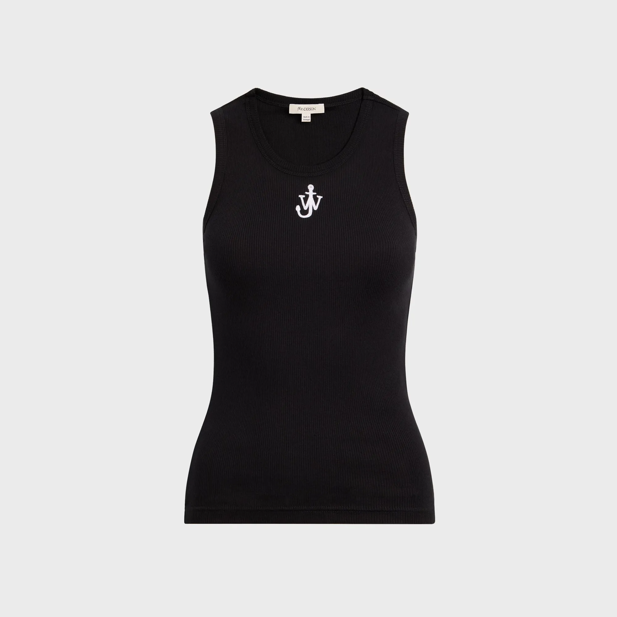 JW Anderson Anchor Embroidery Vest - Black abrasion resistant coating Sunday Walk Style
