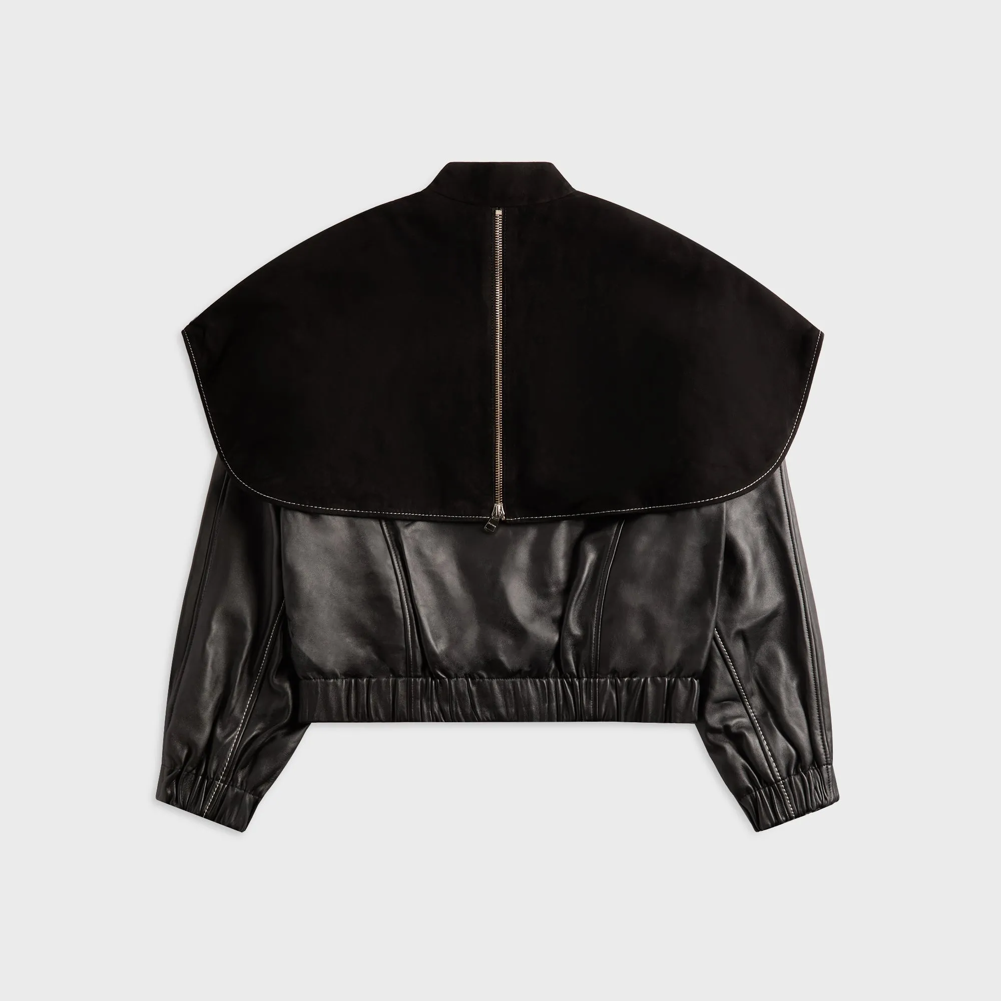Flame retardant JW Anderson Oversized Collar Bomber Jacket - Black