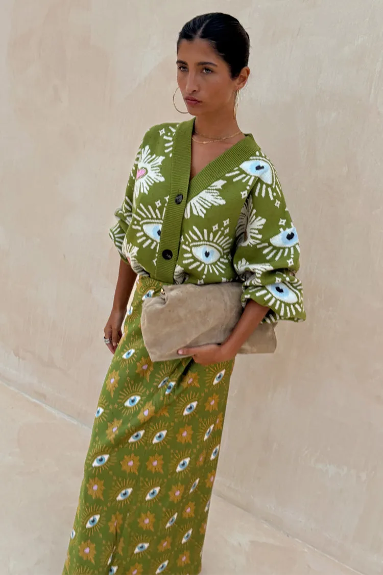 Khaki Eye Dorris Skirt Neutral Tones