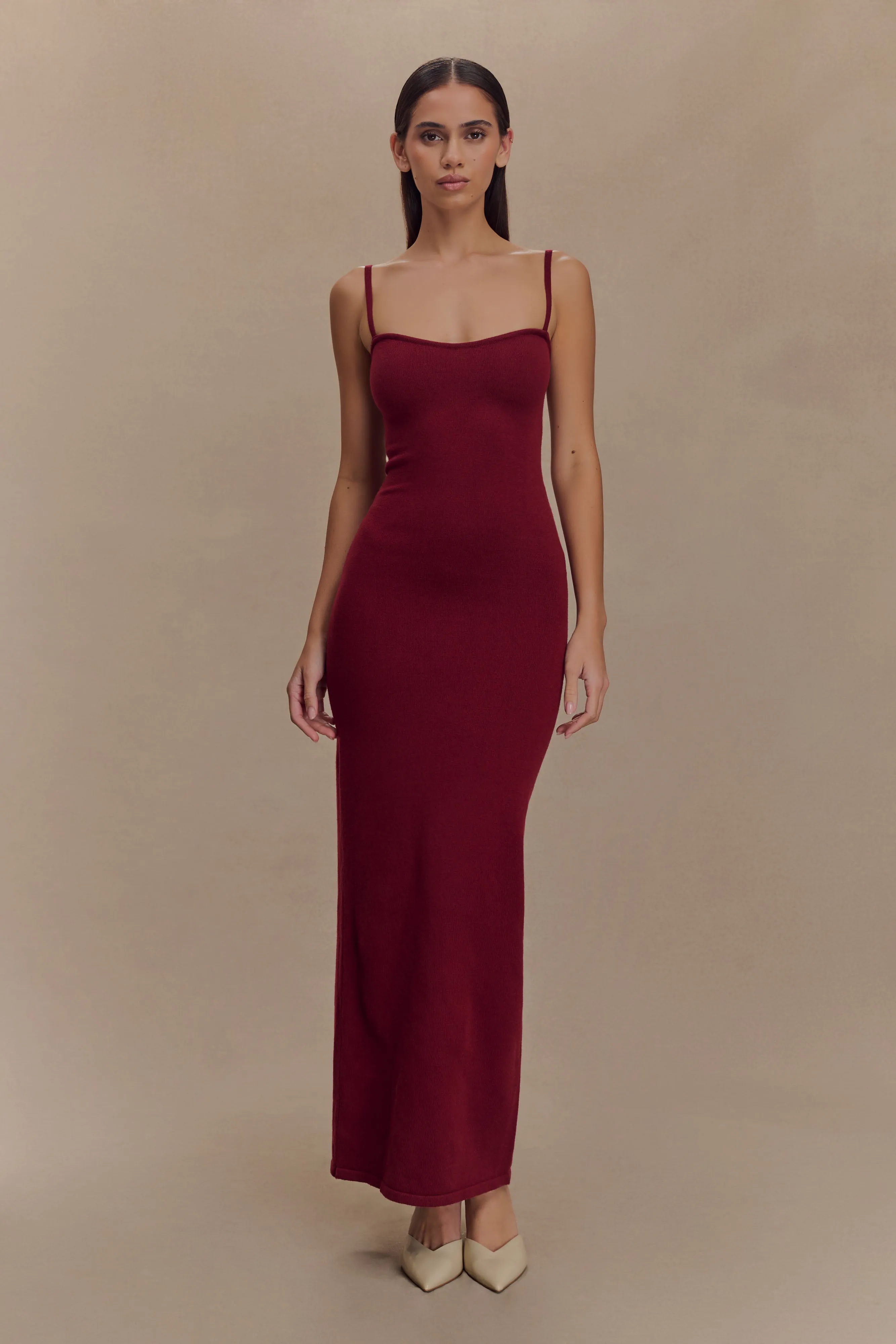 Inner Feel Kingston Knit Maxi Dress - Merlot