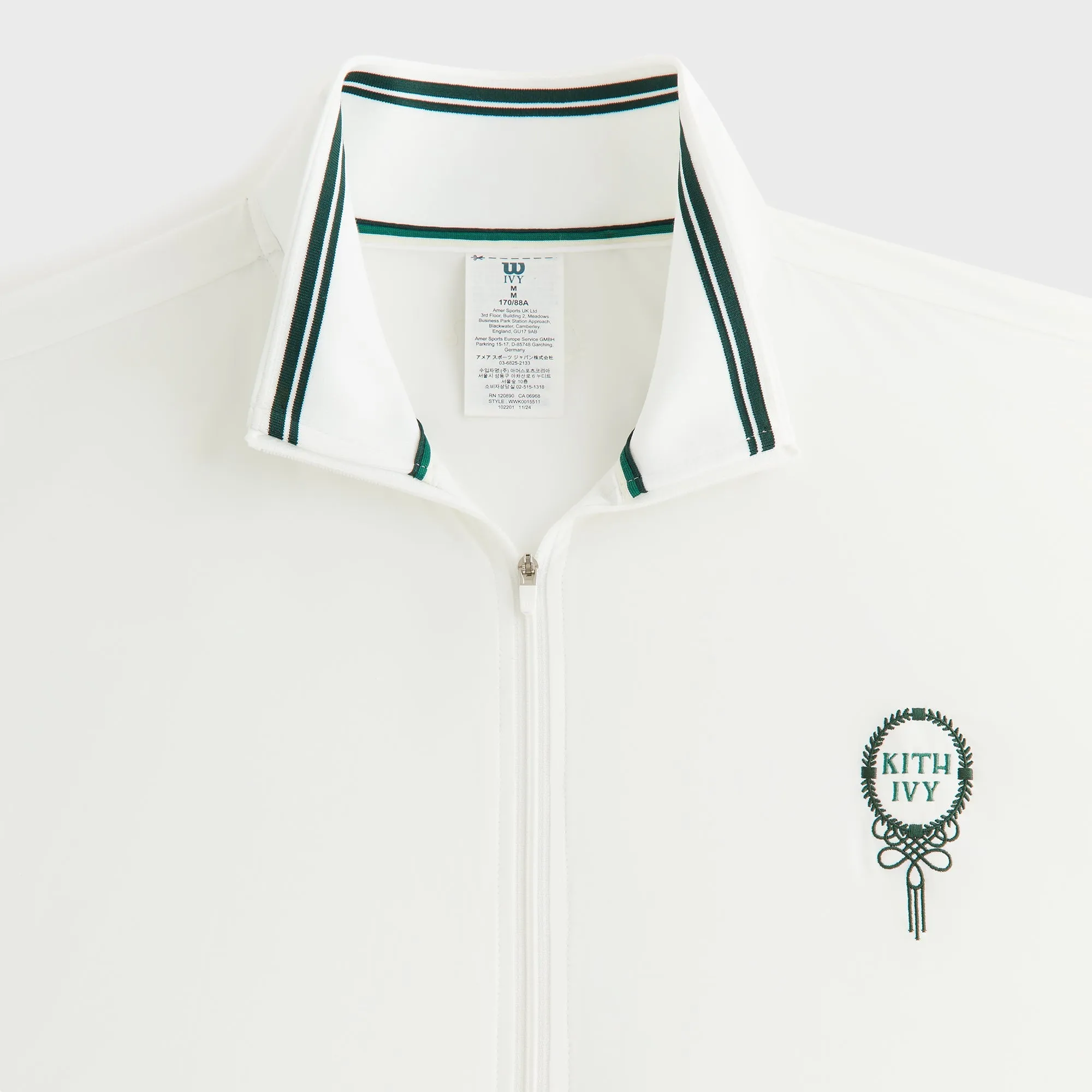 Modular Attachment Loops Mid Season Wear Kith Ivy for Wilson Women's Court Jacket - White