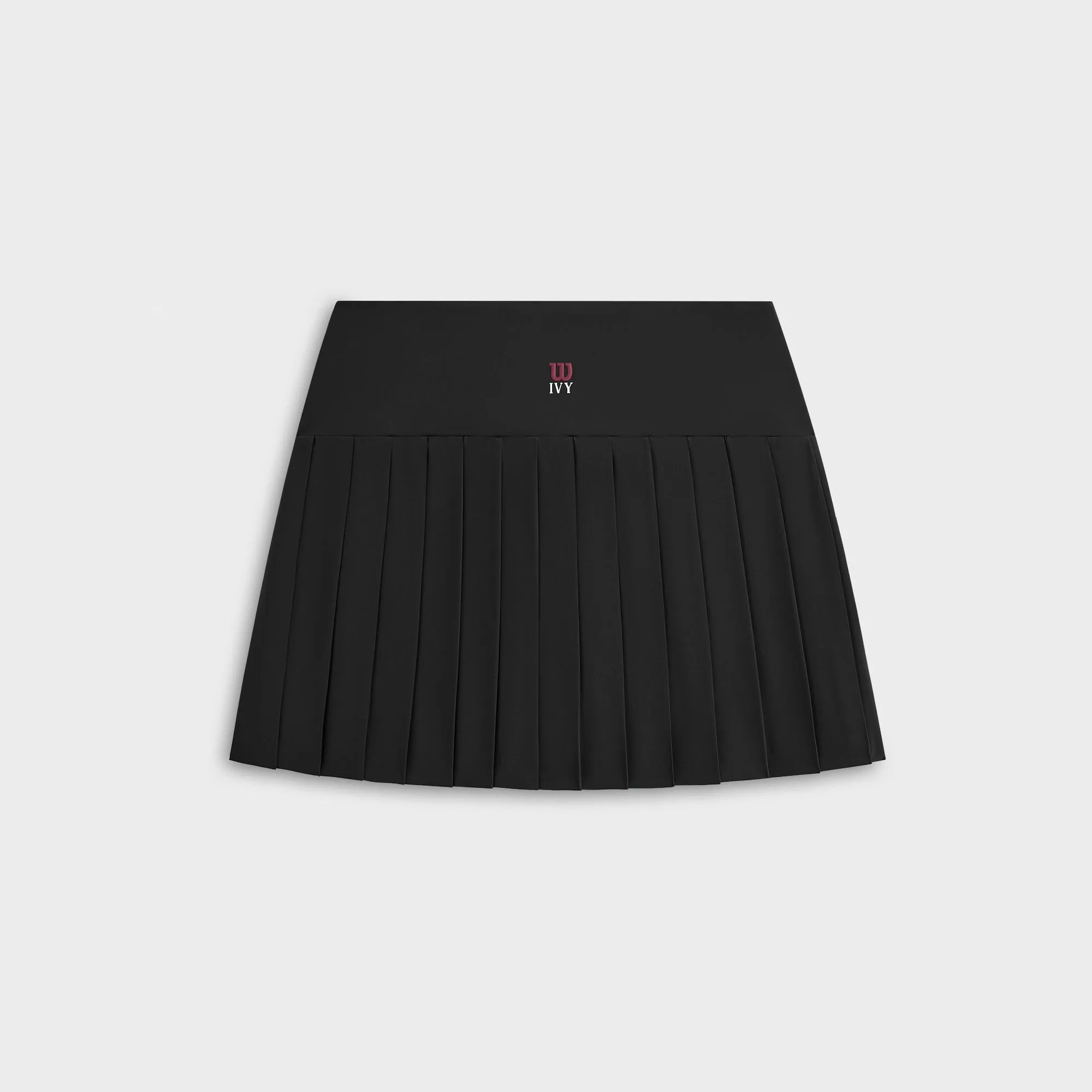 Kith Ivy for Wilson Women's Eastside Tennis Mini Skirt - Black Chafe Resistant