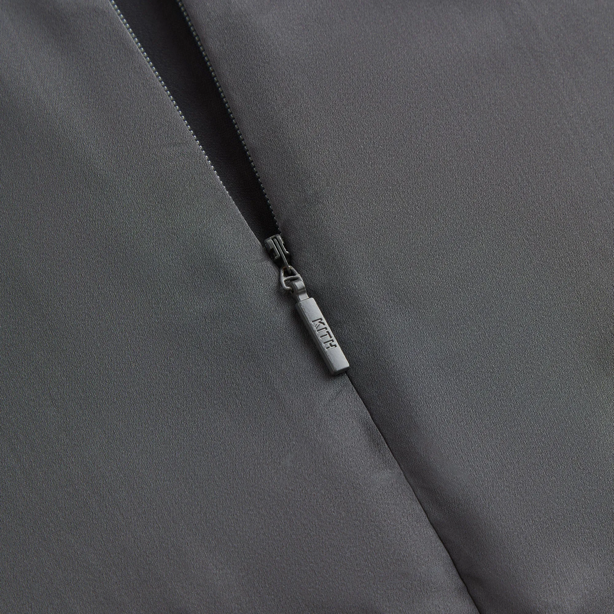 Kith Women Alida Stretch Satin Zip Top - Void Quick Drying