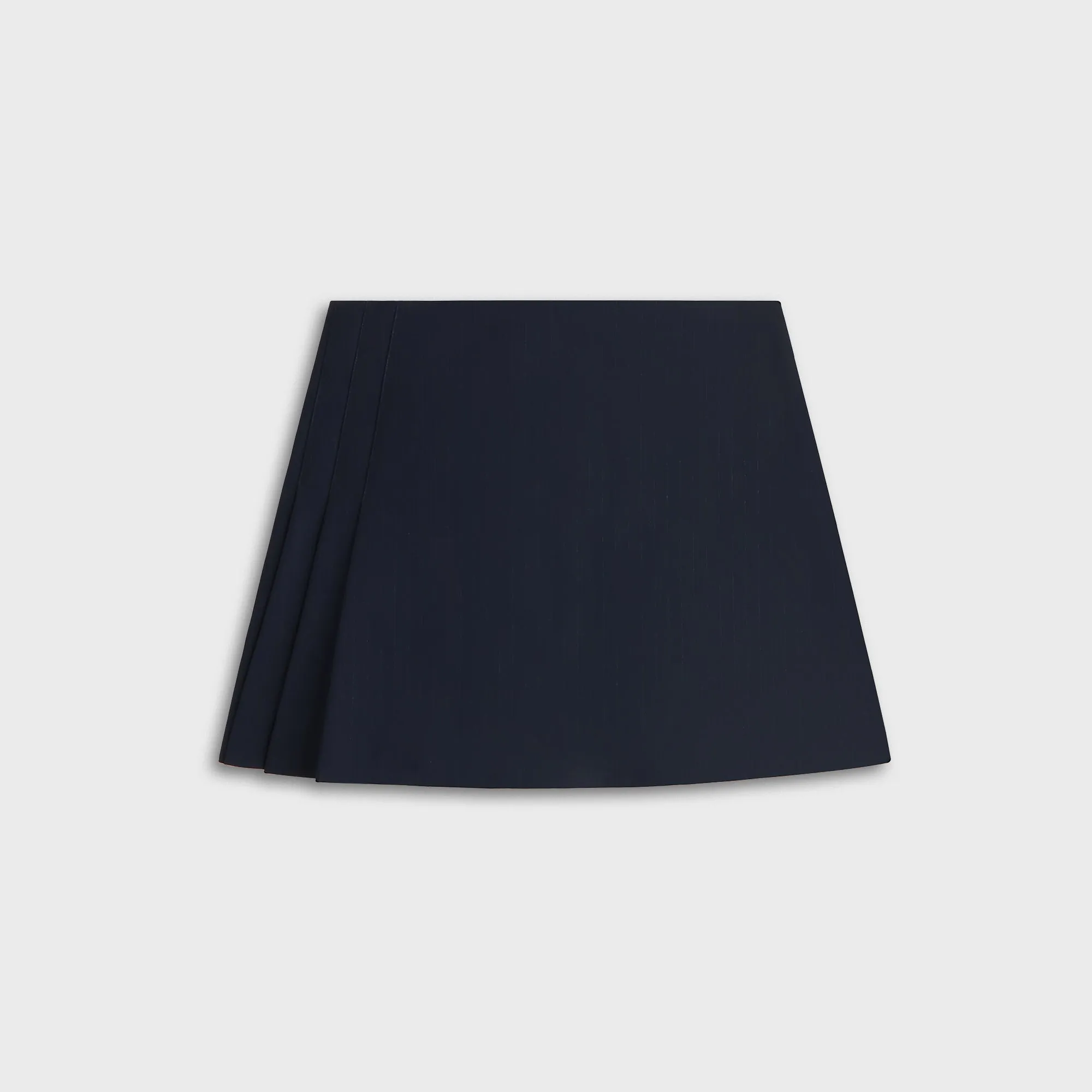 Occasion Dressing Draped Design Kith Women Emira Pleated Micro Skirt - Black