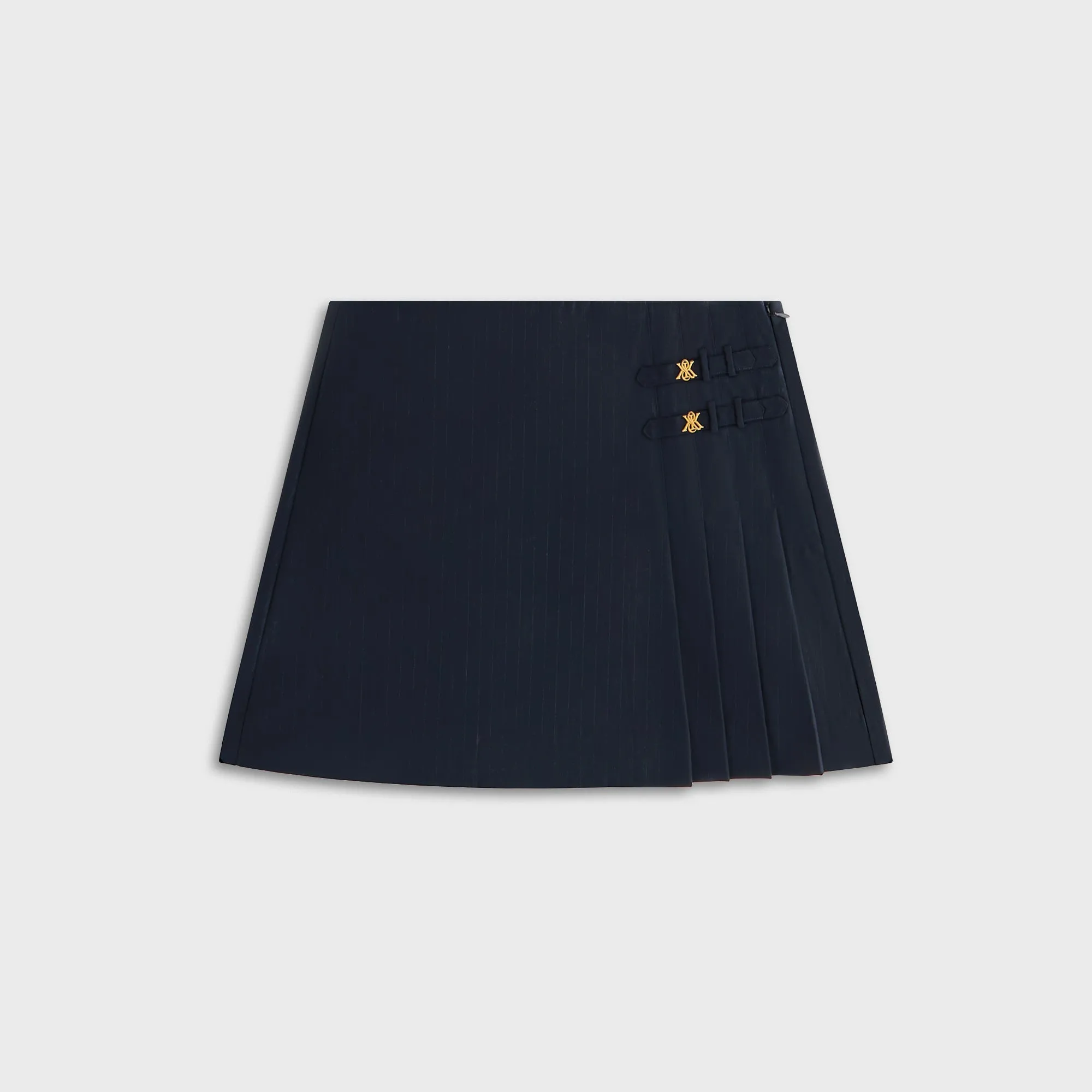 Kith Women Emira Pleated Micro Skirt - Black Sustainable Fabric City Ready