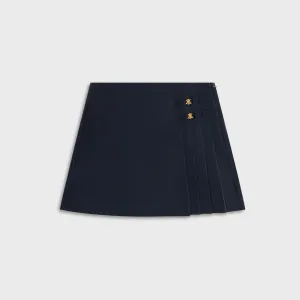 Kith Women Emira Pleated Micro Skirt - Black Sustainable Fabric City Ready