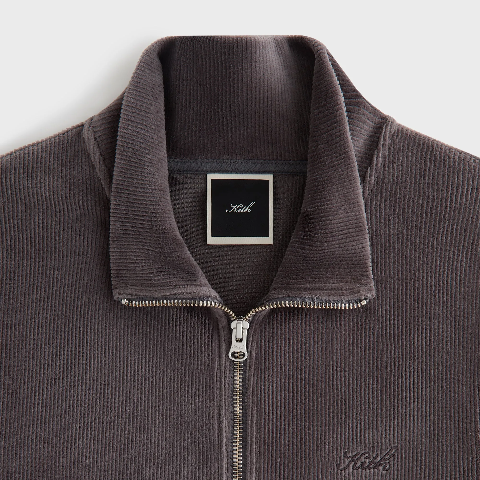 Multi Pocket Design Flatlock stitching Kith Women Ina Track Zip - Hematite