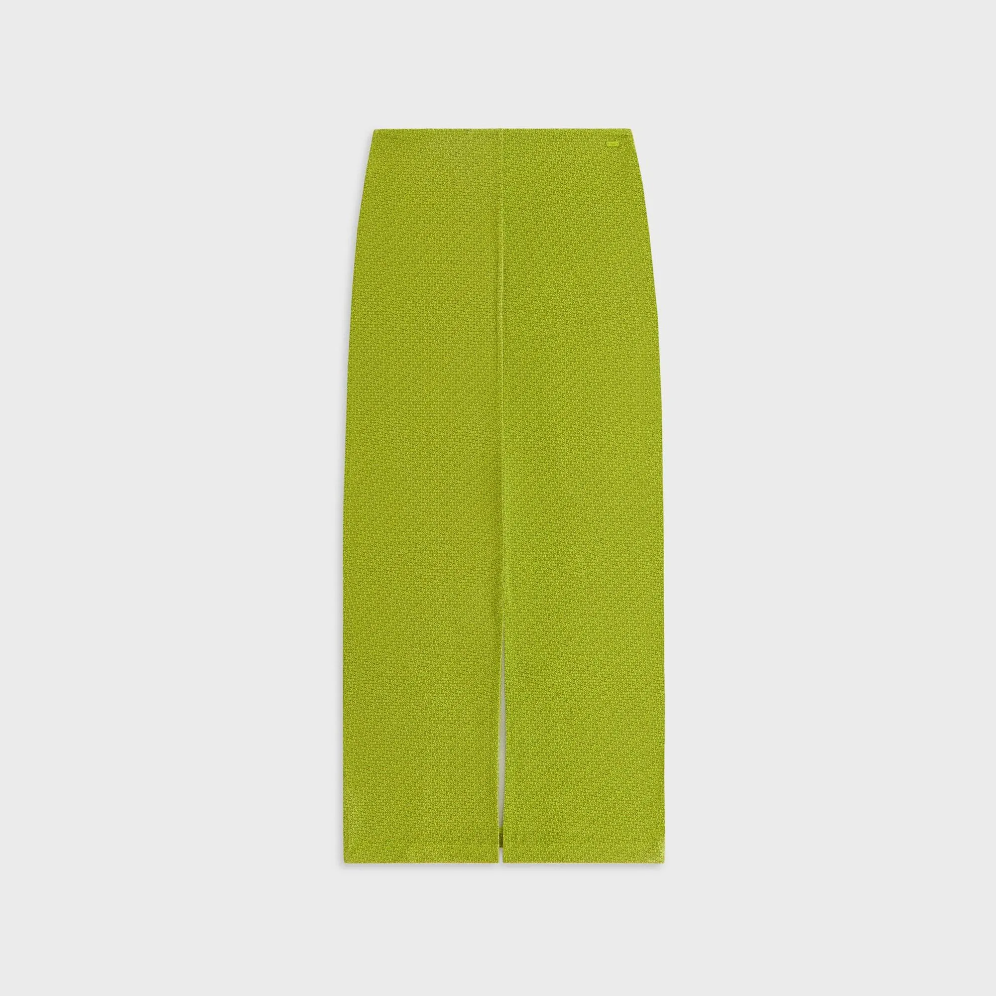 Heritage Inspired Wearable Art Kith Women Mila Micro Monogram Maxi Skirt - Pistachio