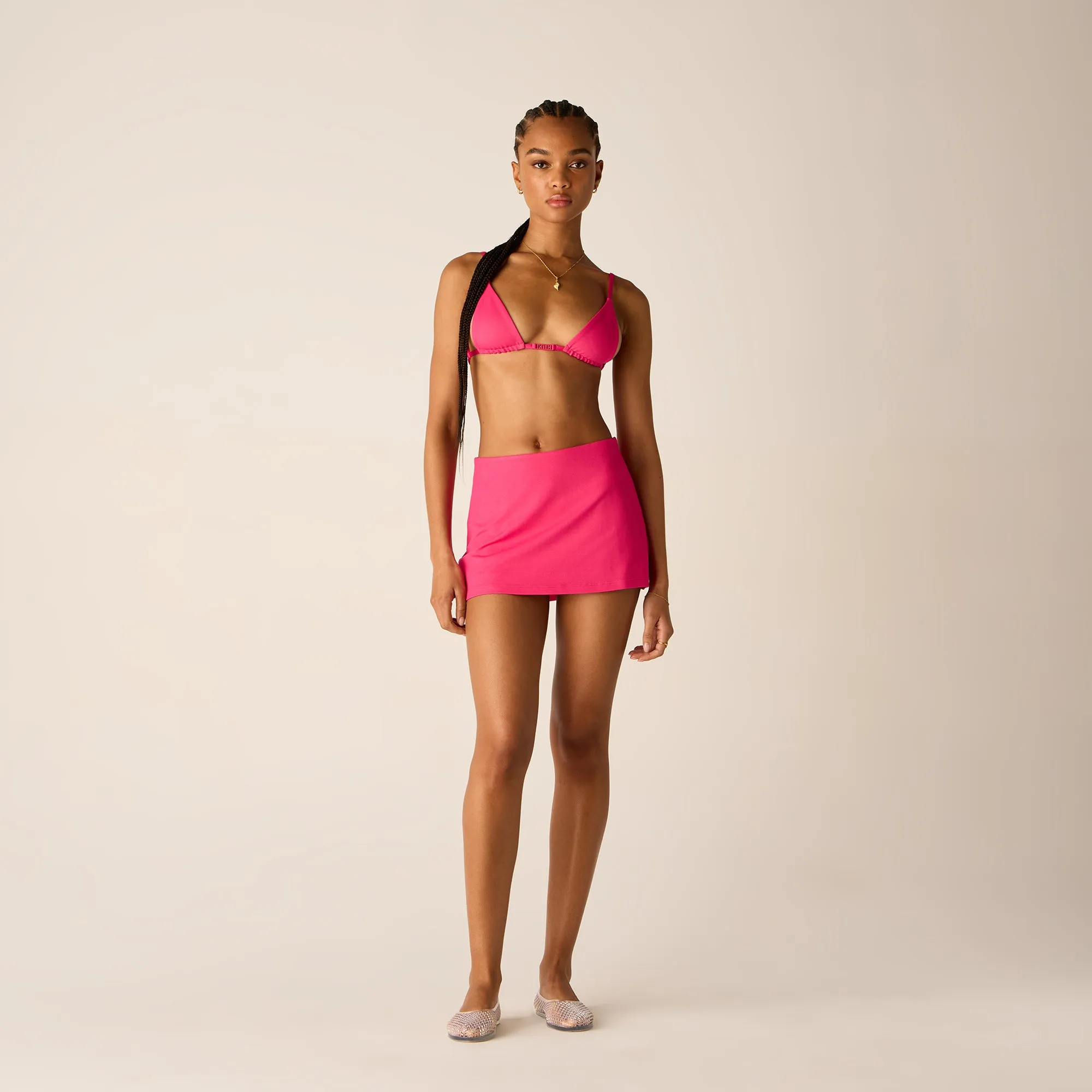 Dance Practice Breezy Style Kith Women Vera Denim Skirt - Blossom