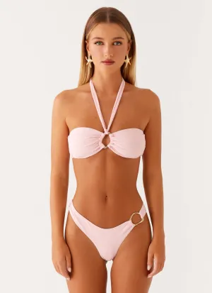 Water Repellent Coating Dynamic Style Kivara Bikini Bottoms - Pink