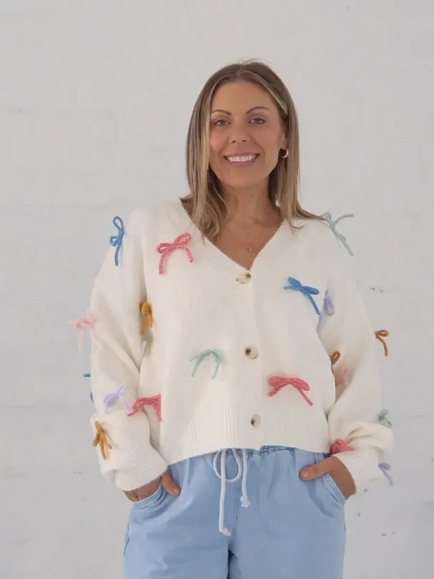 Odor Control Technology Cashmere Blend Ida Cardigan - Cream