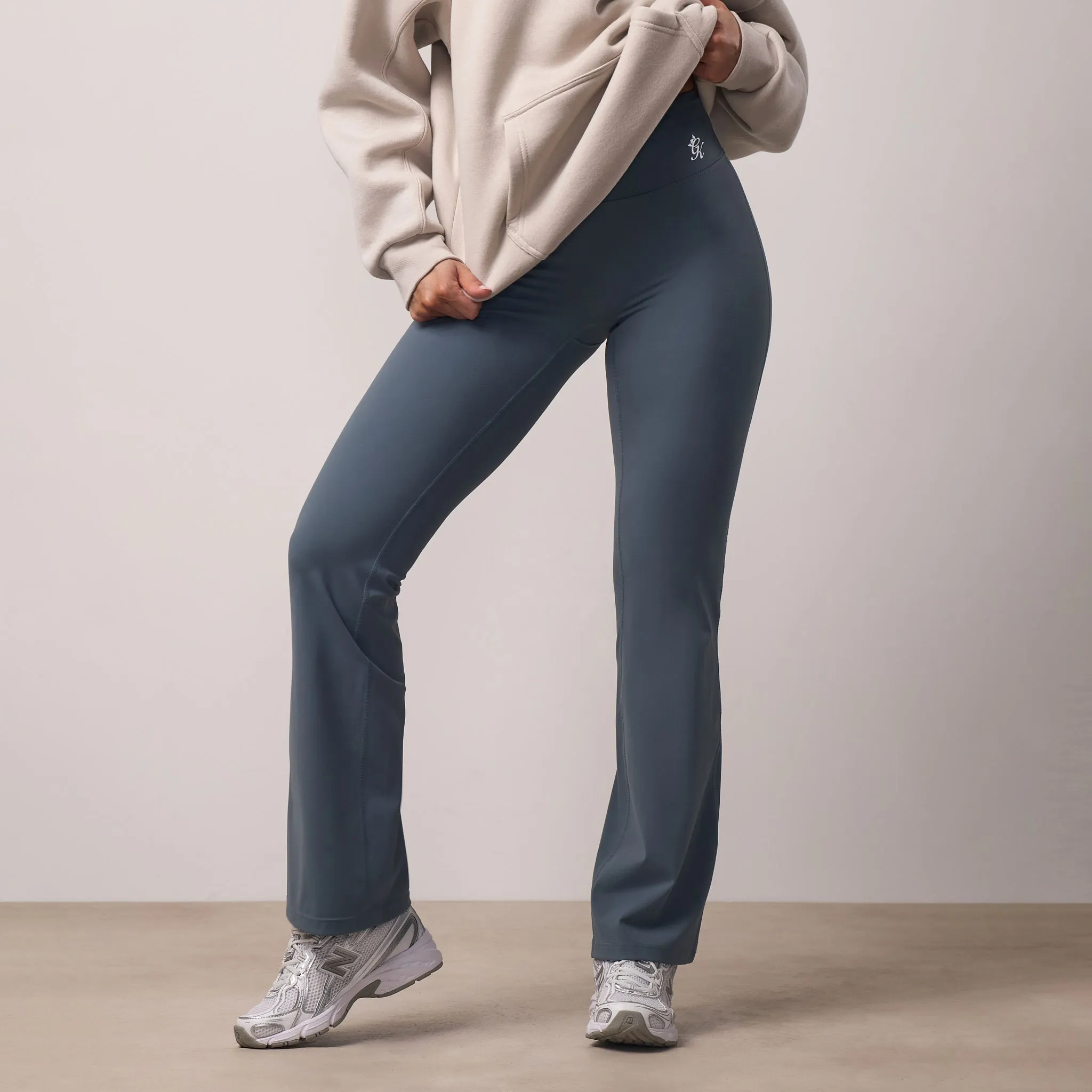 365 Flared Yoga Legging Petite - Storm Blue Street Readywear Cold Weather