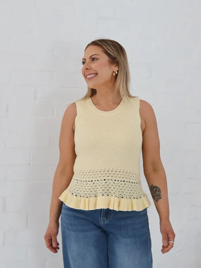 Skye Top- Butter Yellow Quick Wear