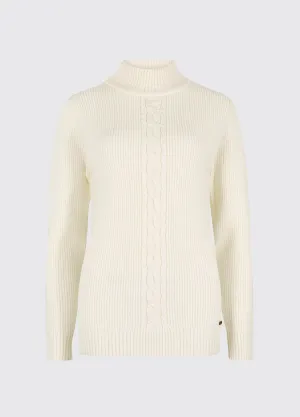 Lennon Women's sweater with mock neck - Chalk Travel Comforted