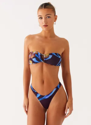 Trendy Vibes Cuba Bikini Bottoms - Dark Floral