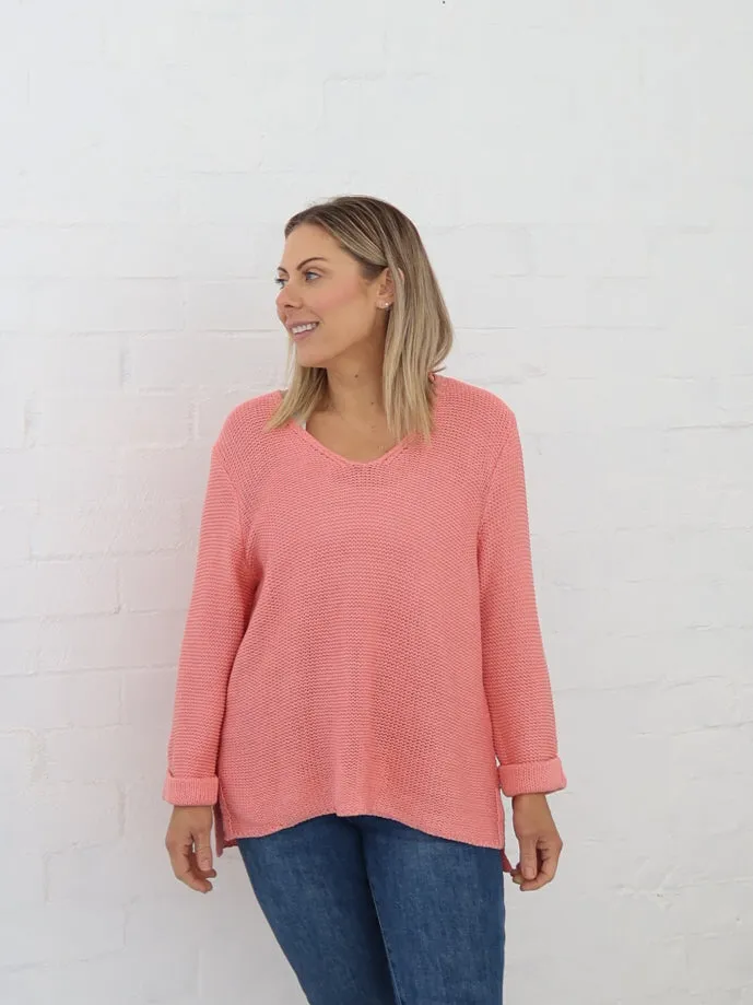 Sailah Knit - Coral Durable Elasticity