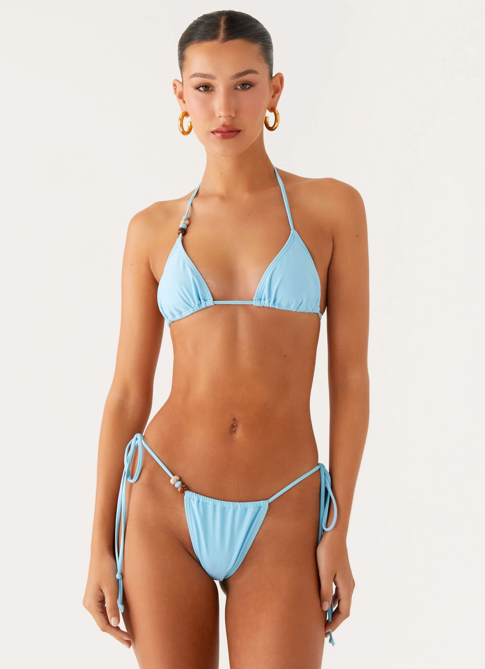 Liona Bead Bikini Bottoms - Turquoise Trendy Vibes