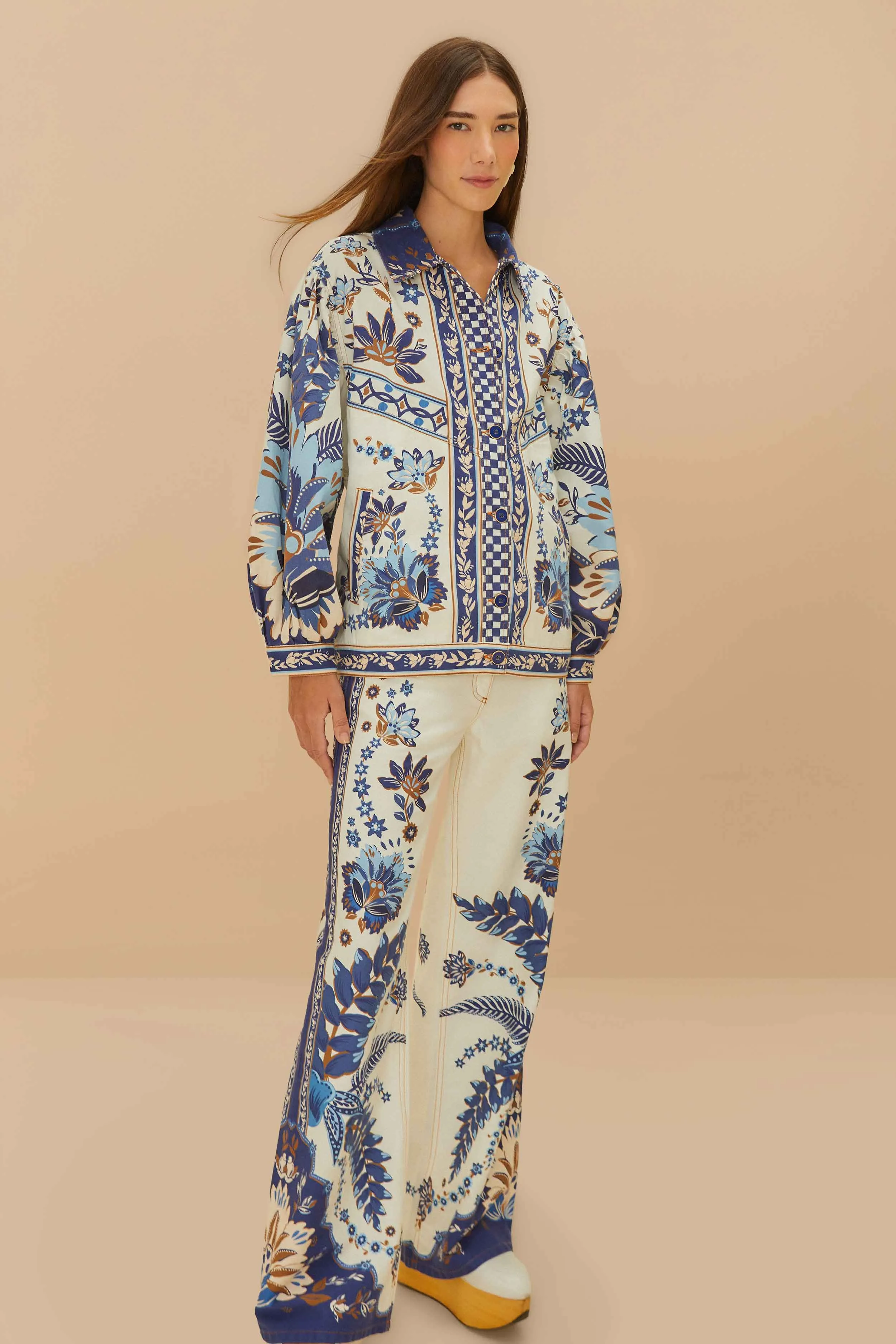 CompressionSupport Off-White Encanto Tropical Pants